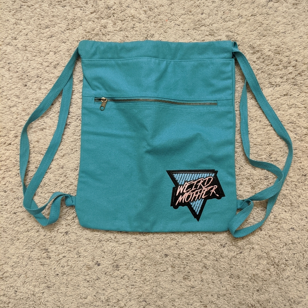 "Weird Mother" canvas drawstring bag